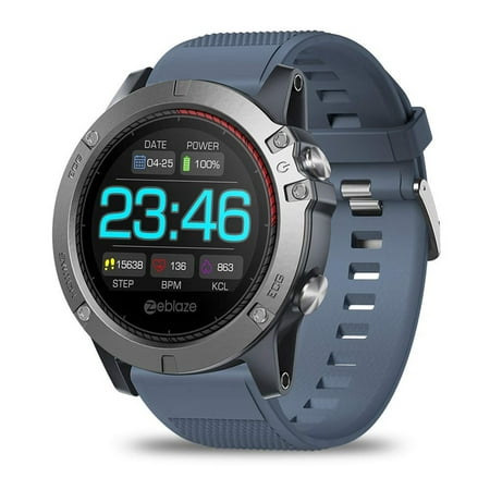 Zeblaze VIBE 3 HR Waterproof h Smart Watch App Activity Fitness Tracke r Blood Pressure/Heart Rate Sleep Monitor pedometer Sport Wristband SMS for IOS Android (Best Pedometer App 2019)
