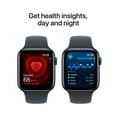 thumbnail image 4 of Apple Watch SE (2nd Gen) [GPS 44mm] Smartwatch with Midnight Aluminum Case with Midnight Sport Band - M/L, 4 of 9