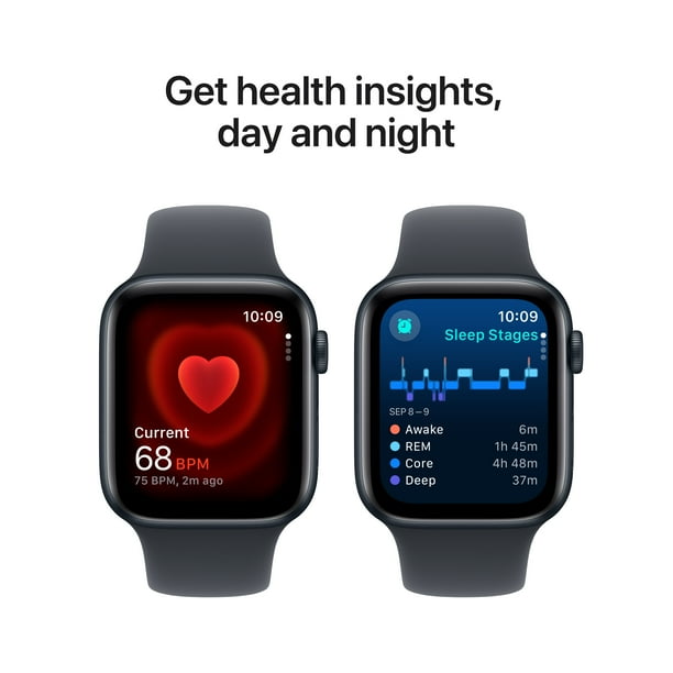 Apple, Smartwatch, 44mm GPS + Cellular, Midnight Aluminum Case