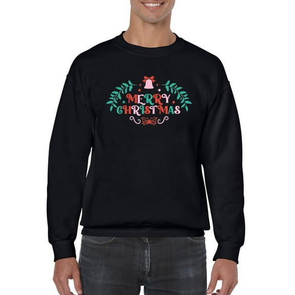 Classic Merry Christmas - Festive Holiday Men's Sweatshirt
