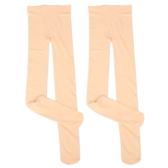 FELTECHELECTR 2Pairs Ballet Tights Socks Light Pink Nylon Breathable for Women and Girls in Dance Practice