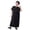 Black, variant on Boys Kaftan Thobe Casual Short Sleeves Robe Crew Neck Kids Robe Black Abaya 13-14 Years