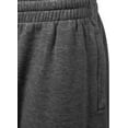 thumbnail image 4 of ProGo USA Men’s Shorts – Classic Fleece Workout Shorts - Men Shorts Casual with Elastic Waist (Charcoal, X-Large), 4 of 7