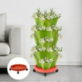 thumbnail image 5 of Stackable Planter Tray Movable Base for Strawberry Pots Vertical Gardening Plant Container Hydroponic Sy Indoor Outdoor Garden Greenhouse Balcony Farming, 5 of 5