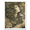 thumbnail image 1 of Deep Breath In Conceptual Art Woman Illustration Art Print Framed Poster Wall Decor 12x16 inch, 1 of 5