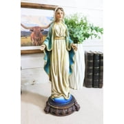 Virgin Mother Mary Madonna Our Lady of Grace Trampling On Serpent Figurine