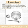 thumbnail image 2 of Mason Jar Pour Spout Lid for Ball Regular Mouth Mason Jars - (2 Pack), 2 of 6