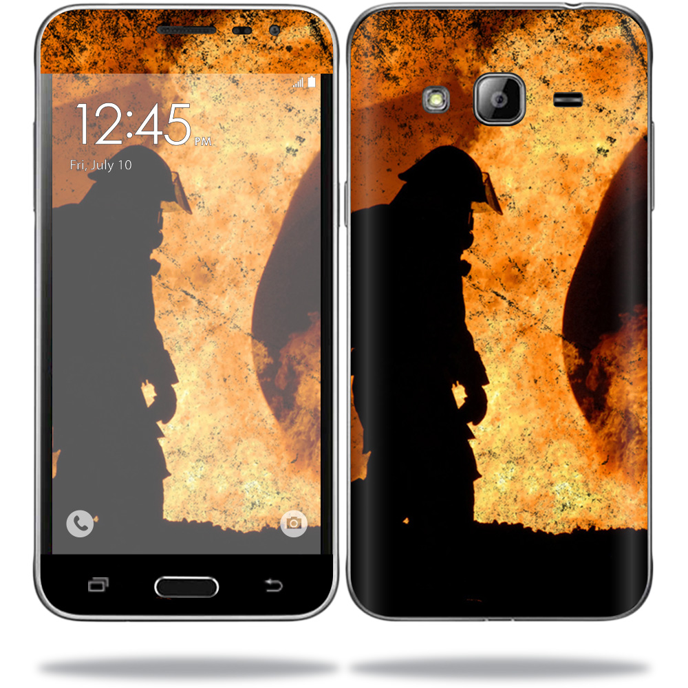 Mightyskins Skin Compatible With Samsung Galaxy J3 16 Sticker Wrap Cover Sticker Skins Firefighter Walmart Com Walmart Com
