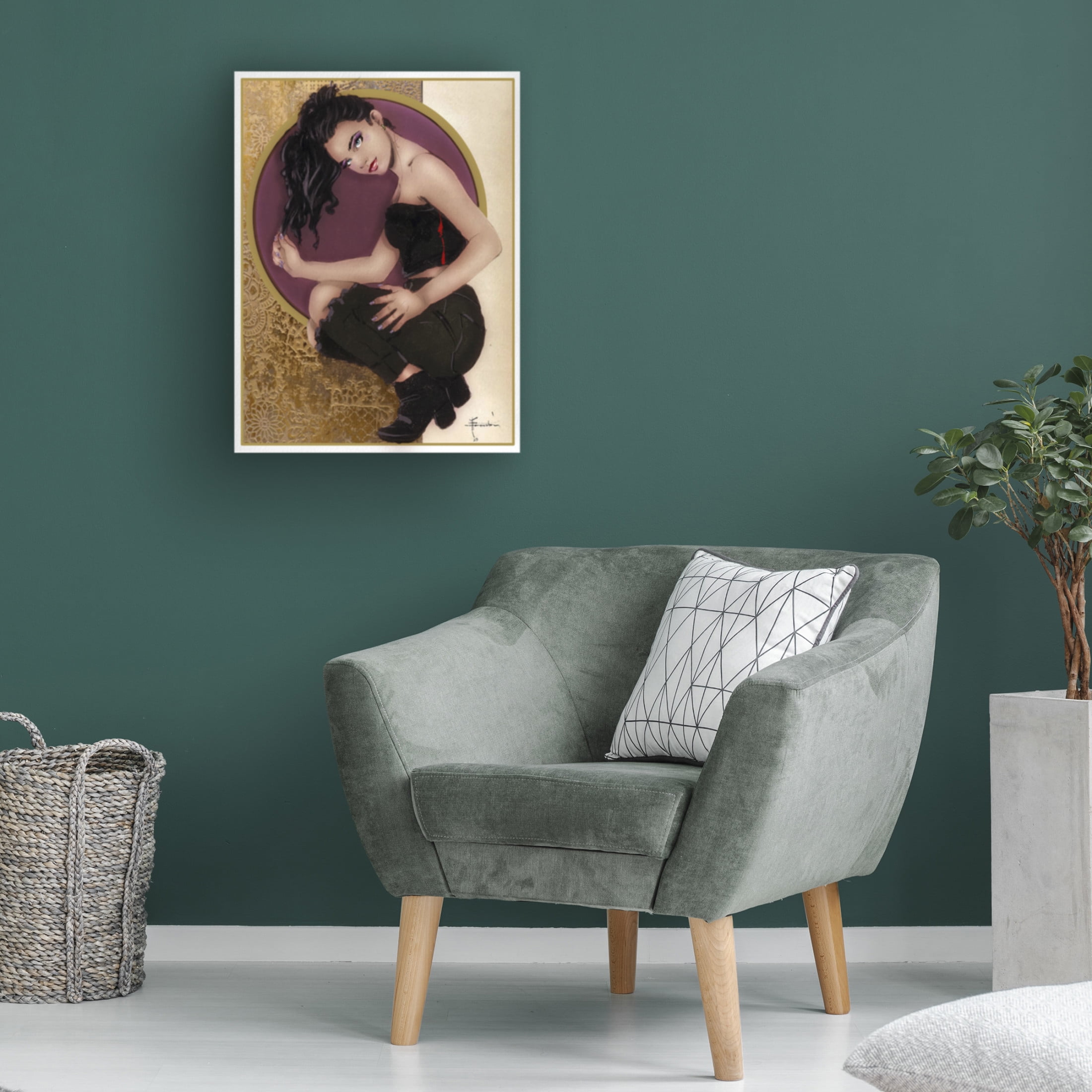 Canvas Wall Art - TMBorenstein 'Summer Heat' Wall Art for Living Room, Bedroom, or Office Décor by Trademark Fine Art - 35 x 47 Inches