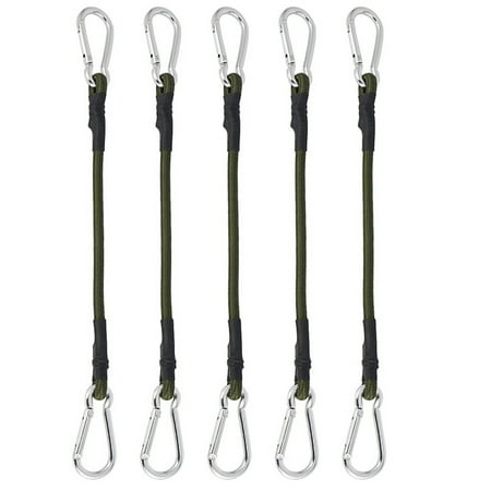 

5 Pcs Carabiner Heavy Duty Luggage Strap Bungee Straps Tarp Clothesline Fixed Rope Individual