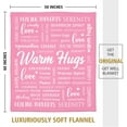 thumbnail image 6 of Amhlg Warm Hugs Healing Blanket - Breast Cancer Gifts for Women, Get Well Soon, Cancer Care, Feel Better, Think of You, Sympathy Gift for Friend Sister, Soft Comfort Throw Blankets 50" x 60", 6 of 6