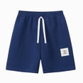 thumbnail image 4 of KPOPLK Toddler Baby Boy Shorts Cotton Graphic Print Summer Clothes for Kids 12M-8T Size 4-5 Years,Navy, 4 of 5