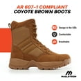thumbnail image 3 of Maelstrom Military Tactical Work Boots, AR 670-1 Compliant, Coyote Brown, Size 8M, 3 of 7