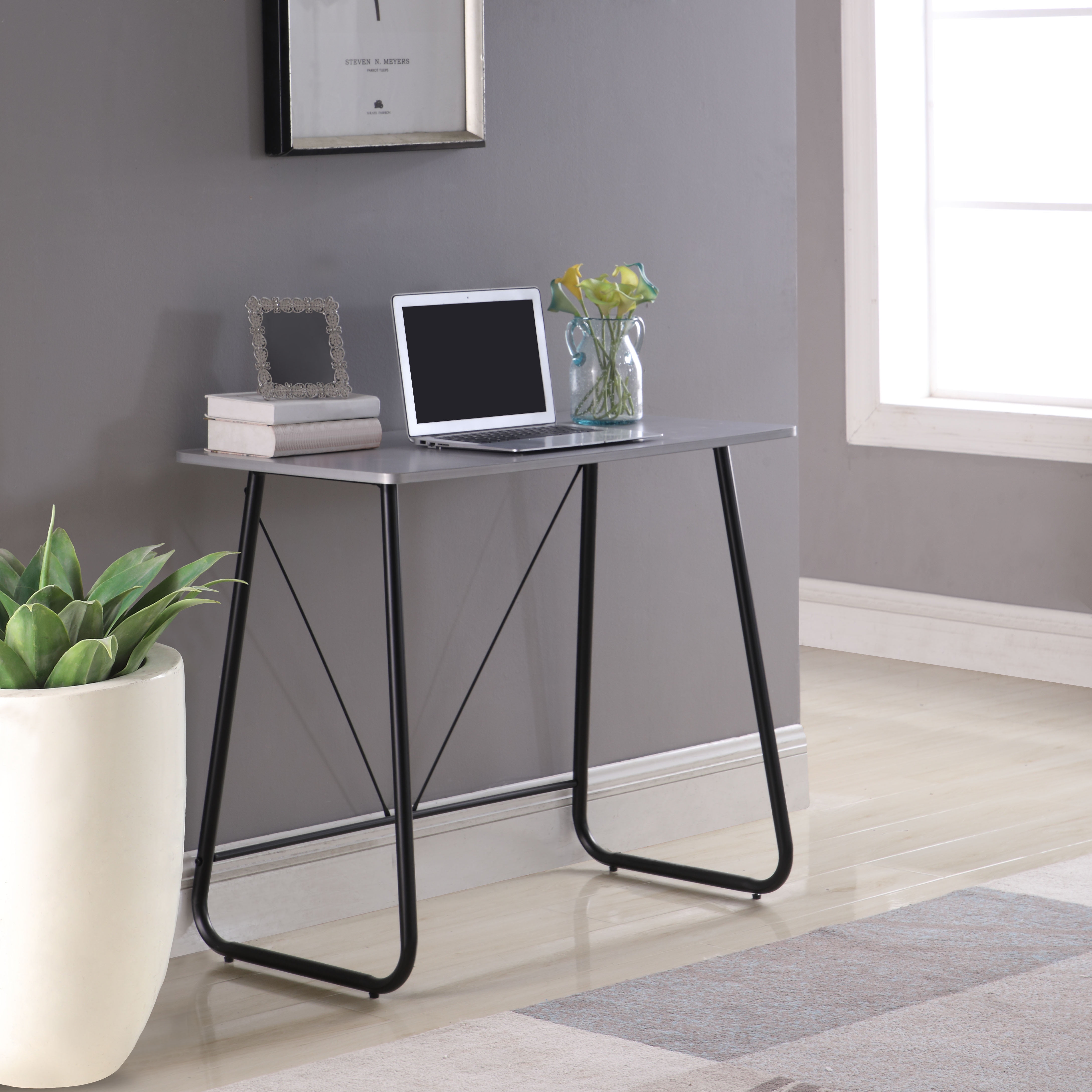 Mainstays Prizm Student Desk with Metal Legs, Multiple Colors