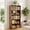 Brown, variant on TINKLE WELL 5-Tier Bookshelf, Open Bookcase and Bookshelves, 53 Inch Tall Freestanding Display Storage Shelf, Floor Standing Shelves for Home Office, Living Room, White