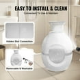 thumbnail image 5 of VEVOR Plant Cat Litter Box, Smart Odor Control System, Hidden Cat Litter Box with 9.48 in Large Entrance, Lighting Decoration & Sturdy ABS Material, Fit for Living Room/Corner/Outdoor Pool/Patio, 5 of 9