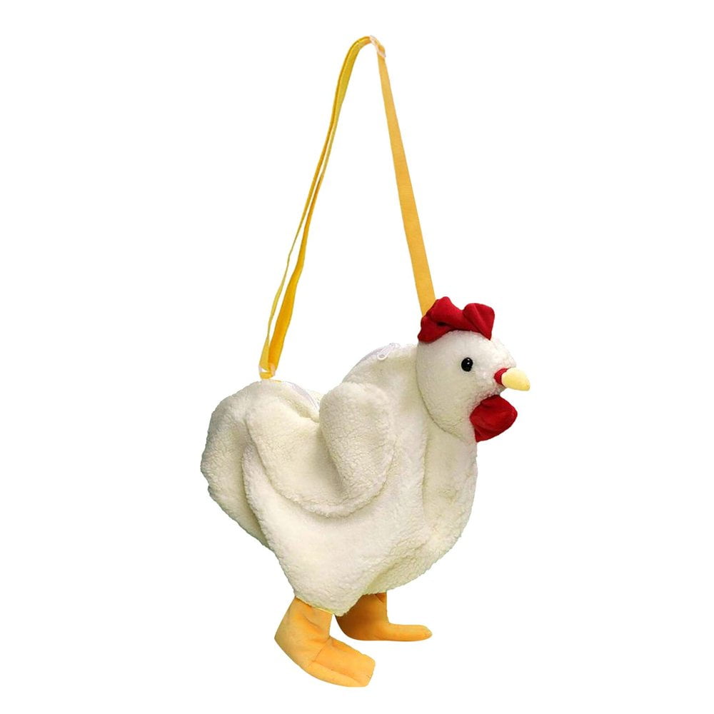 Plush chicken purse sale