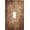 Village Sepia Wooden Board, variant on Brown Brick Stone Printed Garden Switch Cover, 3 Gang Triple Rocker/GFCI Wall Plate for Kitchen