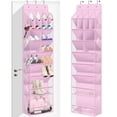 thumbnail image 1 of Organizador de zapatos MISSLO Over the Door, 20 pares, rosa, 1 of 7
