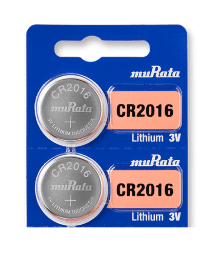 Murata CR2016 3V Lithium Coin Cell (2 Batteries) - Replaces Sony CR2016