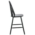 thumbnail image 4 of Safavieh Omaha Modern High Back Wood Stools, Black, 4 of 5
