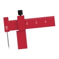 thumbnail image 4 of KLKCMS Equidistant Parallel Scriber Carving Line Tool T14A03 Carving Ruler Metal Line Red, 4 of 9
