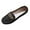 #001 Black, variant on Women’s Faux Leather Loafers Flat Shoes, Slip-On Moccasin Flats Shoes, Gold Silver Chain Rhinestone Dress Comfort Office Casual Shoes