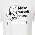thumbnail image 3 of Peanuts - Make Yourself Heard - Juniors Cropped Cotton Blend T-Shirt, 3 of 6