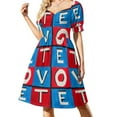thumbnail image 2 of VOTE! Robe Sans Manches Robe de Plage Robe de Fête de Luxe pour Femme, 2 of 5