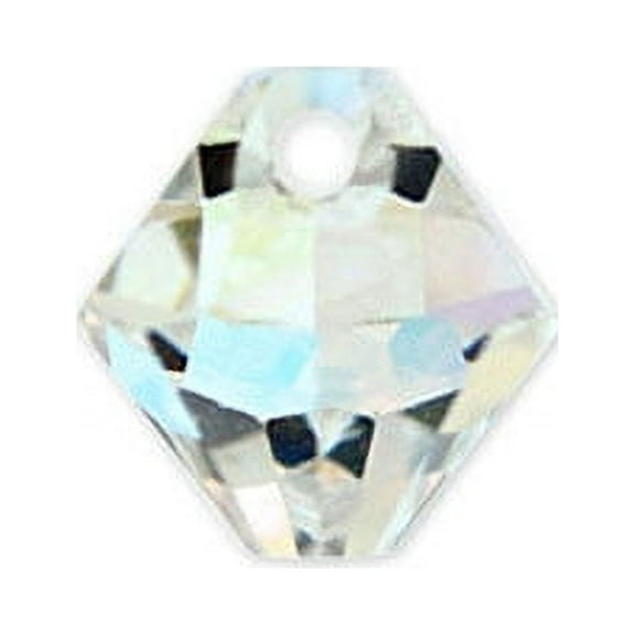 Swarovski Bicone Drop Top Drill Crystal Beads Item #6301 Crystal AB Color 6mm Size - 12 Pieces