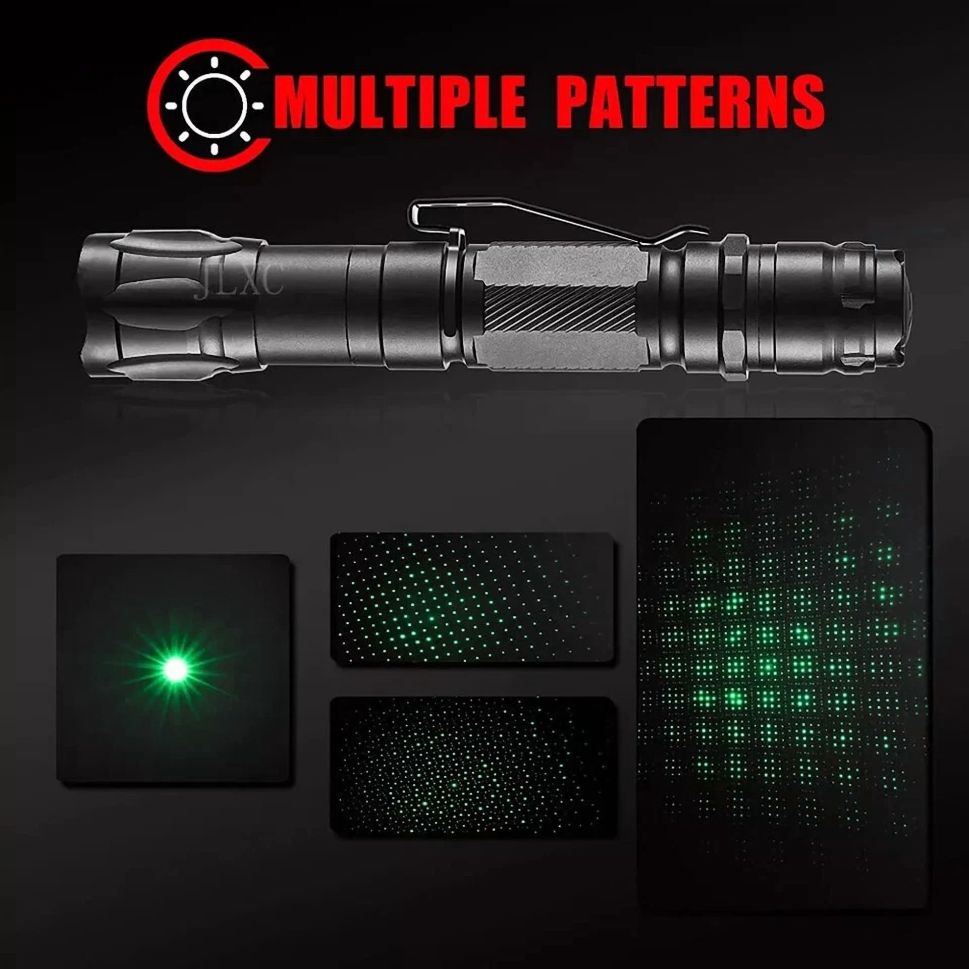 CIRCLE- 6000Miles Green Laser Pointer Star Visible Beam Light Rechargeable Lazer Pen
