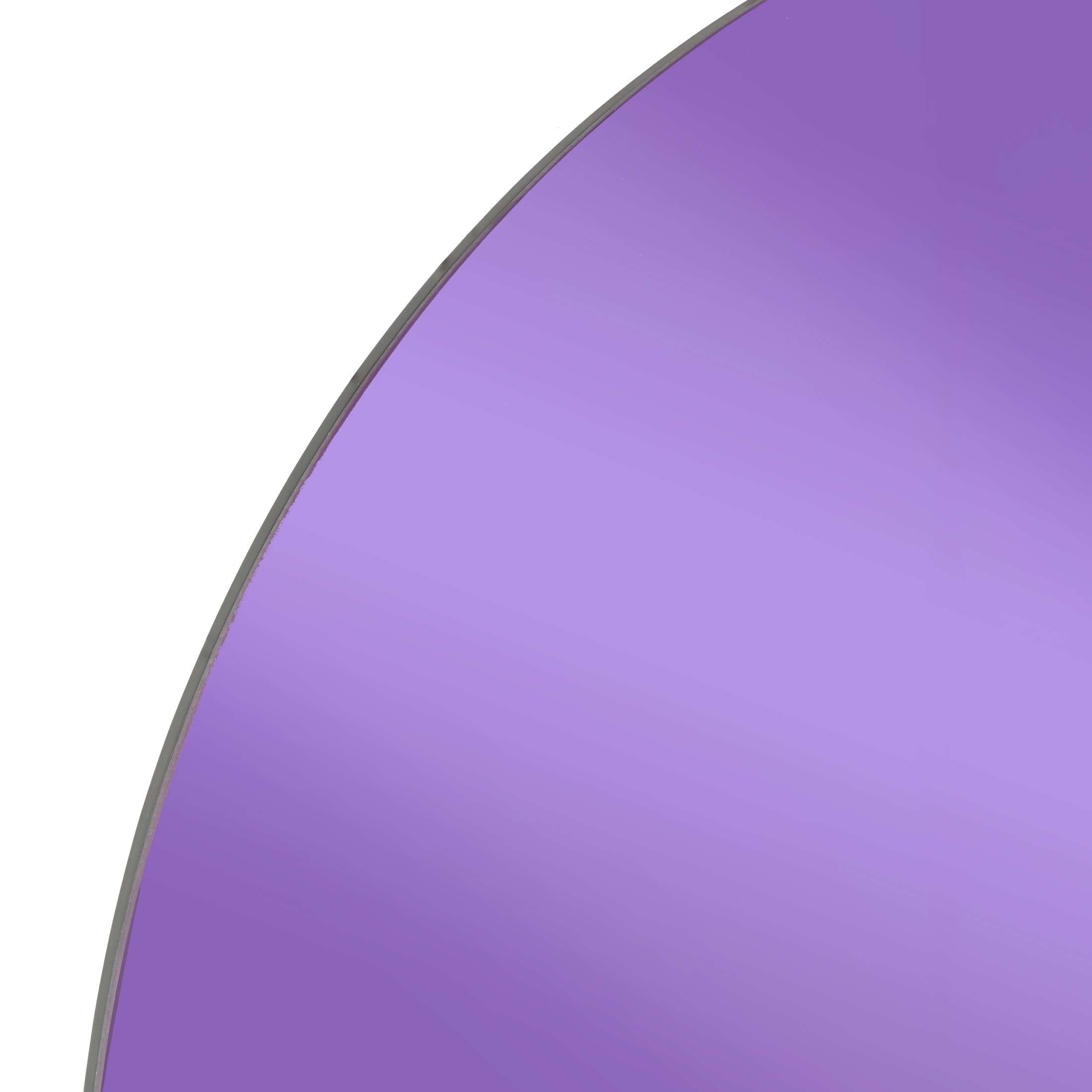 DecMode 32" x 32" Purple Round Tinted Wall Mirror
