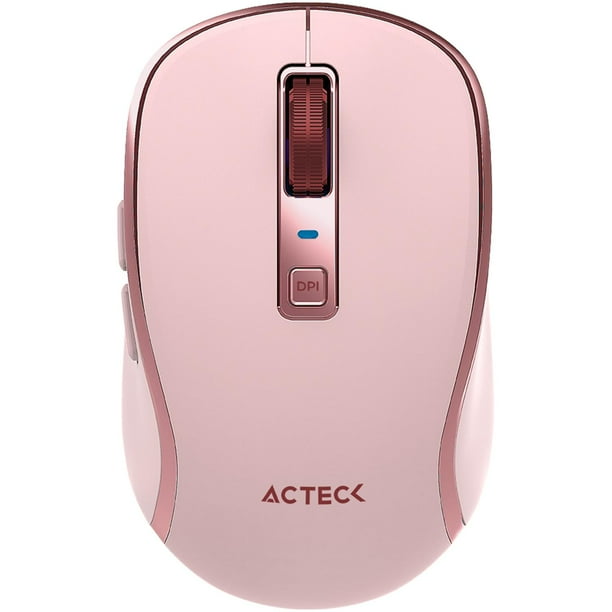 Mouse ACTECK OPTIMIZE TRIP PRO MI580 Inalambrico USB 2.4 GHz + BT 1600dpi 6 Botones Ergonomico rosa