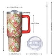 thumbnail image 2 of OBREWU Pioneer Flower Tumbler with Handle and Lid,Pioneer Flower 40oz Double Wall Vacuum Insulated Tumbler,Cups Gift for Women and Men, 2 of 7