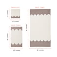 thumbnail image 4 of Beautiful by Drew Barrymore 6-Piece Scallop Bath Towel Set, Soft 100% Cotton, Taupe, 4 of 4