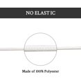thumbnail image 2 of YQHWQ Shoelaces for Hey Dude Round Durable Polyester Strings Replacement Shoe Laces White 12Inch, 2 of 5