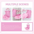 1 Set Infant Baby Girls Romper Bodysuit Tulle Skirt Headband Summer