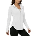 thumbnail image 1 of Neewe Veste Athlétique Légère pour Femmes Protection Solaire Fermeture Éclair Intégrale Chandails à Manches Longues Randonnée Plein Air Poches, 1 of 8