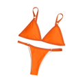 thumbnail image 3 of Susanny Thong Bikini Swimsuit for Women Black Brazilian String Bikinis Bathing Suit Triangle Top Bathing Suits Swimsuits Orange L, 3 of 4