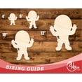 thumbnail image 3 of Unfinished Wood Cute Astronaut Shape | DIY Craft Cutout 18" / 1/4", 3 of 3