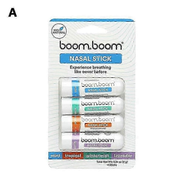Cujmh Aromatherapy Inhaler Nasal Stick, 4 Pack Essential Oil Stick for Stress Relief, Lavender