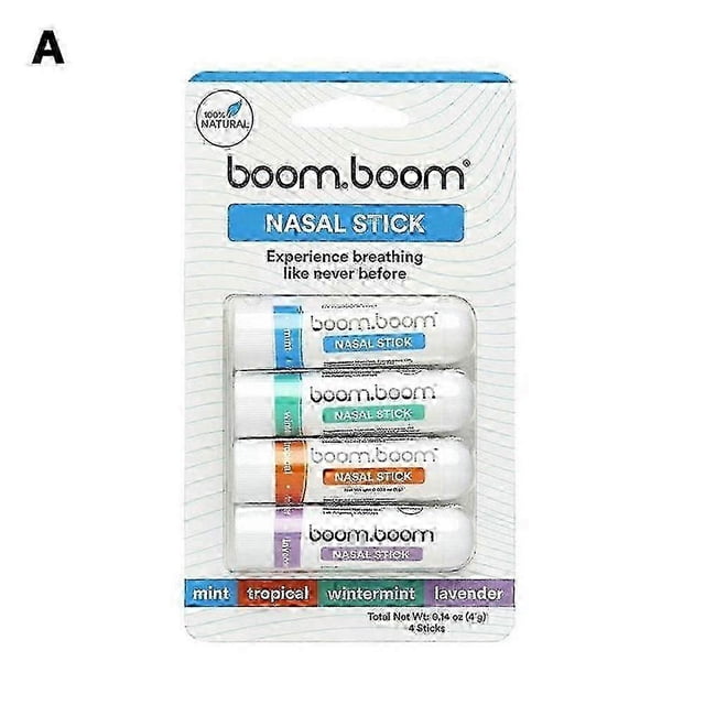 Cujmh Aromatherapy Inhaler Nasal Stick, 4 Pack Essential Oil Stick for Stress Relief, Lavender