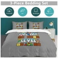thumbnail image 5 of Super Mario 3-Piece Bedding Sets, Comforter Set (1 Quilt Cover + 2 Pillow Cover), Soft Microfiber Duvet Cover Set with Zipper Closure, 5 of 8