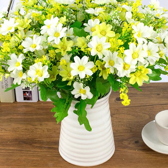 Mdesiwst 1 Bouquet 28 Heads Fake Chrysanthemum Bouquet Artificial Flower Home Decoration