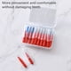 thumbnail image 5 of Minnieouse Cepillo Interdental con mango ergonómico, cepillo de de silicona Oral, Manual flexible, diario, hilo para mujeres, hombres, cuidado de los oídos Azul Minnieouse CE013606-02B, 5 of 6