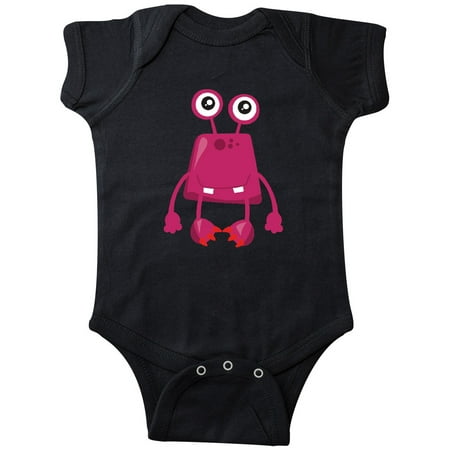 

Inktastic Cute Monster Smiling Monster Pink Monster Gift Baby Boy or Baby Girl Bodysuit
