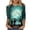 Green, variant on Cowsor Womens Vintage Witch Crescent Moon Maple Leaf Graphic Crew Neck 3/4 Sleeve T Shirts Loose Fit Casual Halloween Printed Tops