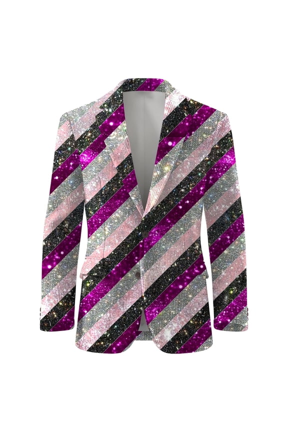 Mardi Gras blazer for men Carnival Print Corduroy Jacket For And Style Casual Coat With Notch Lapel
