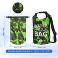 thumbnail image 2 of Waterproof Dry Bag, Water Proof Bags with Whistle Green Camouflage 10L, 2 of 7
