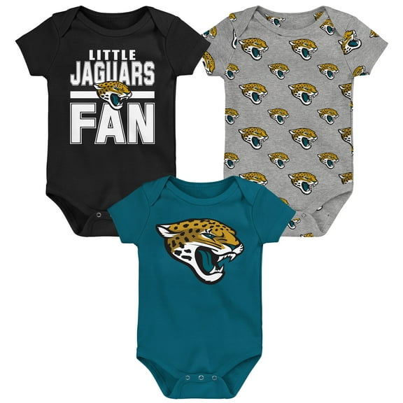Newborn Outerstuff Jacksonville Jaguars Little Tike 3-Piece Bodysuit Set